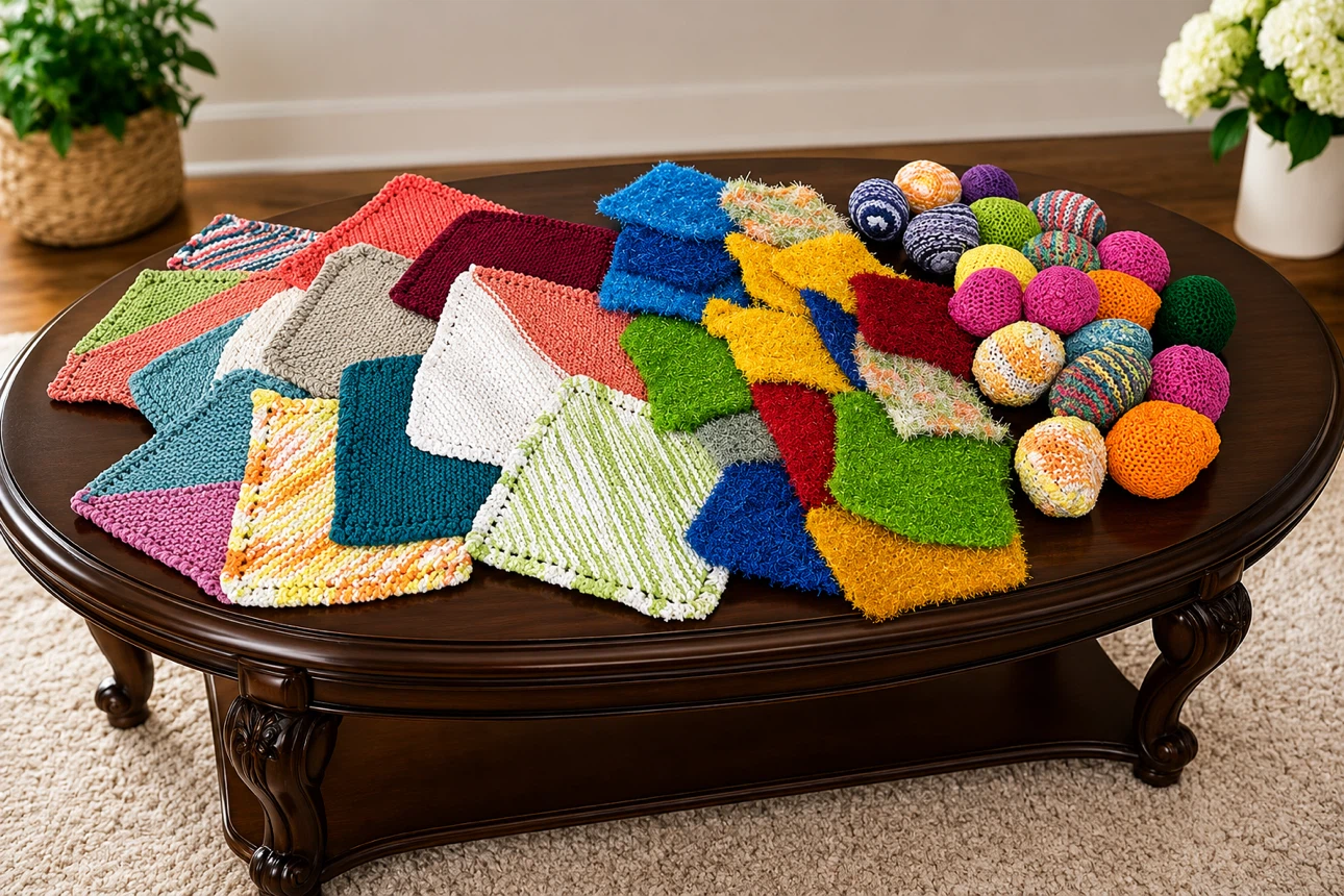Knitted Dish Scrubbers