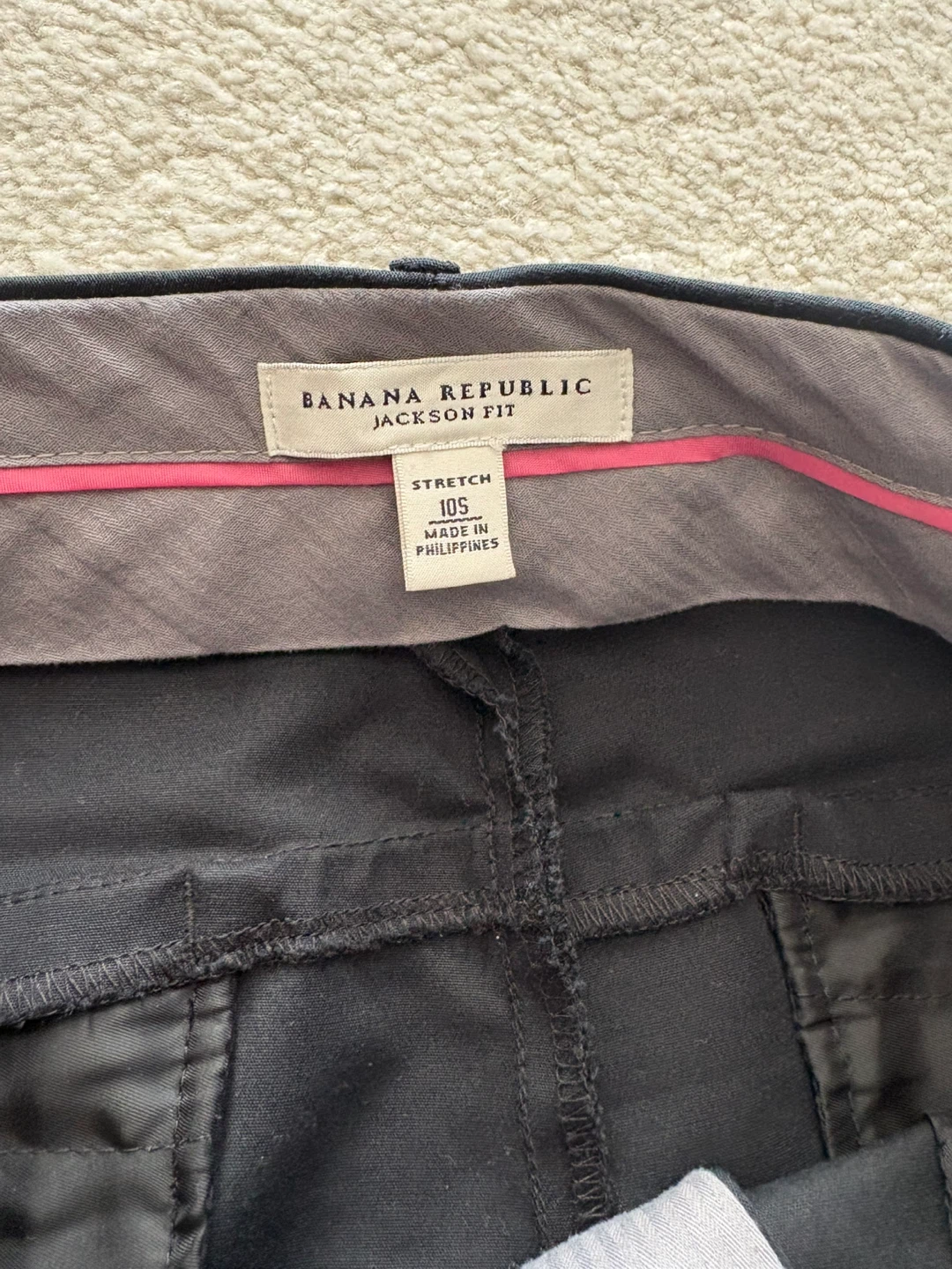 Banana Republic Jackson Fit Black Pants Size 10S - photo 2