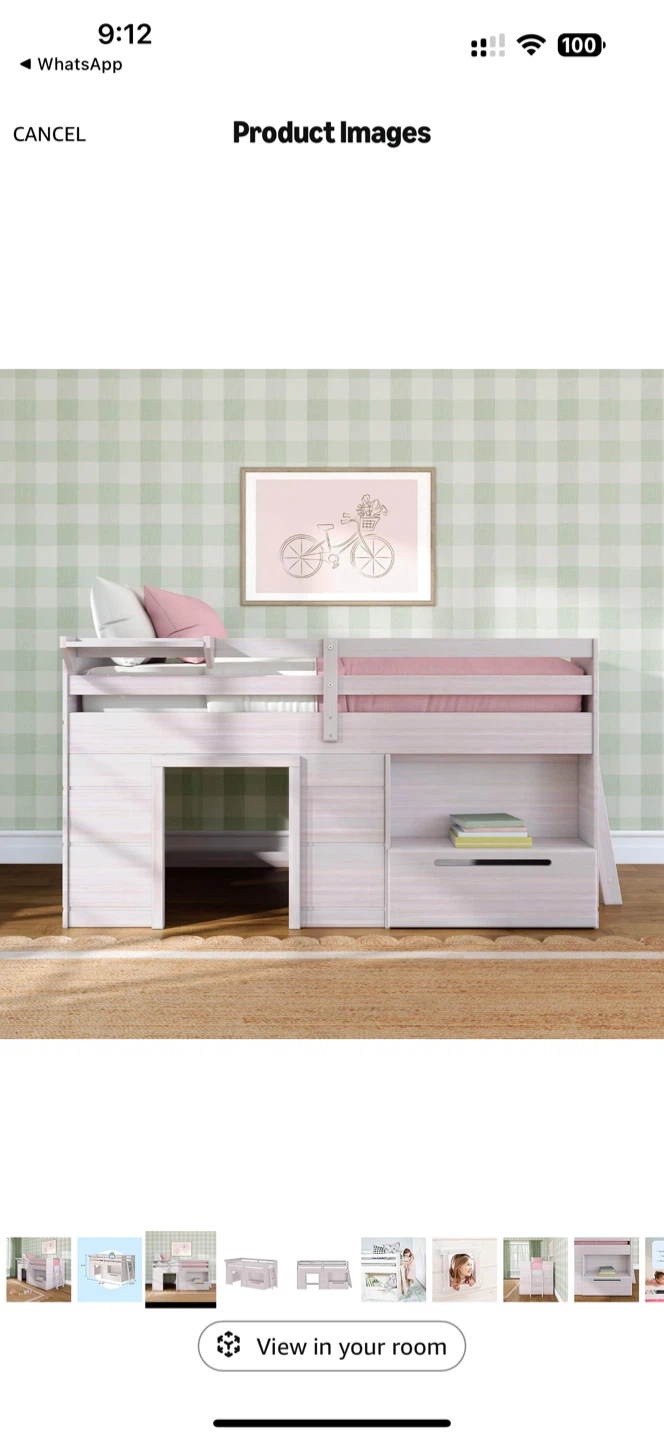 Moveoutsale: Kids Loft Bed with Stairs and Storage - photo 2