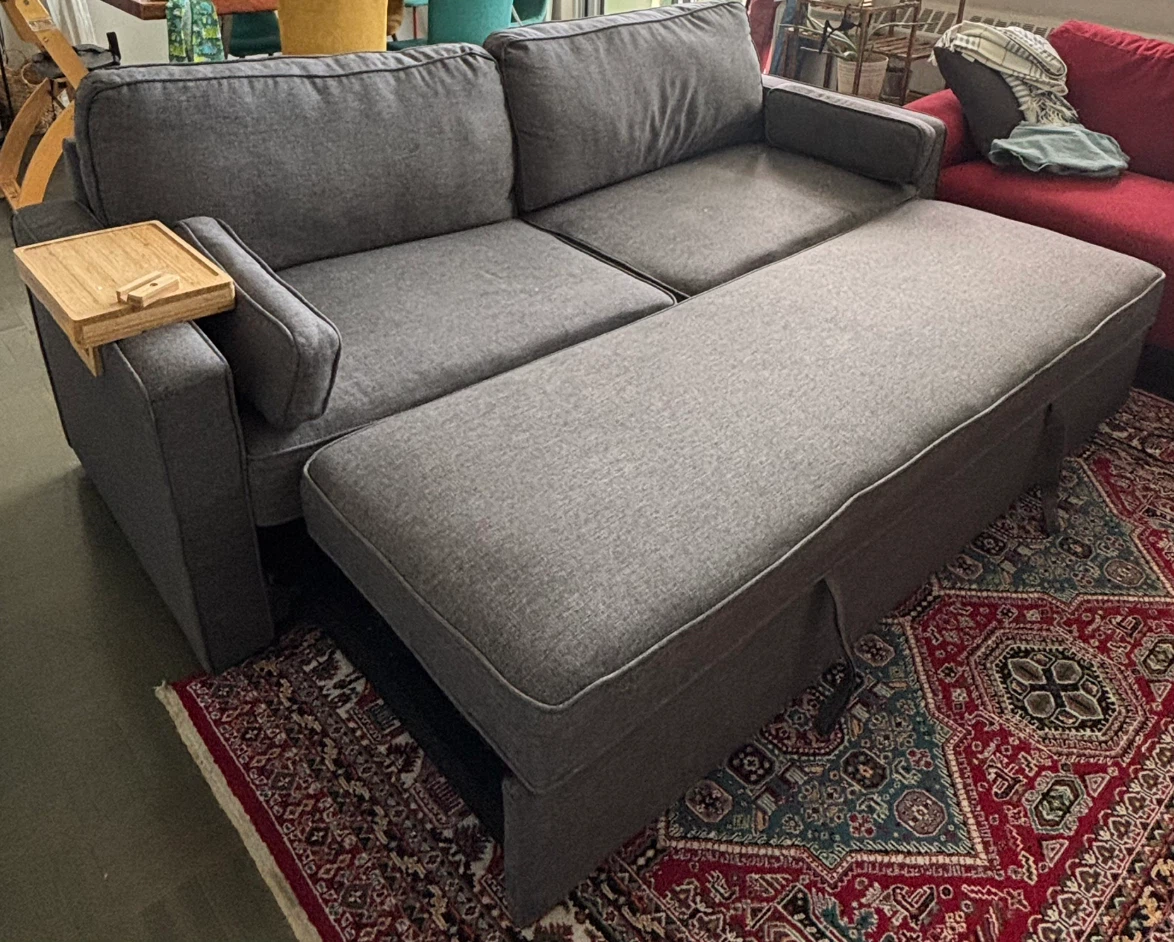 Grey Sofa Bed with pull out bed
