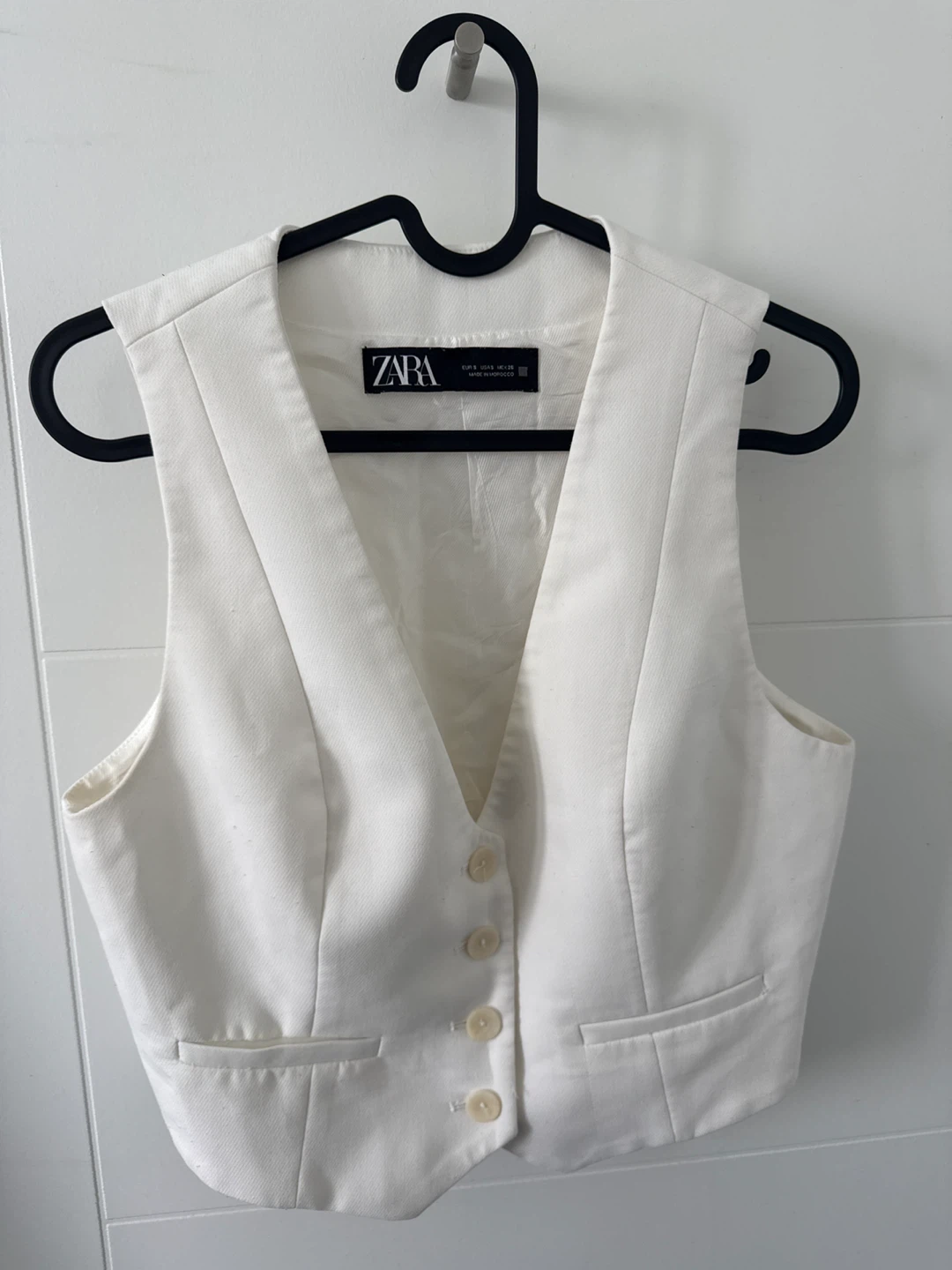 White Zara Vest - Size S