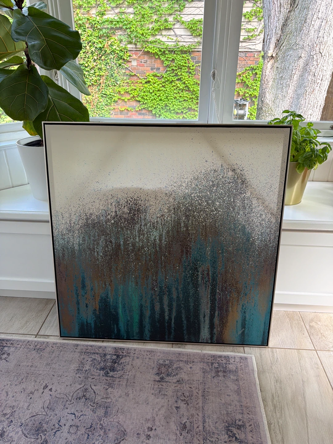 Framed Abstract Canvas Wall Art