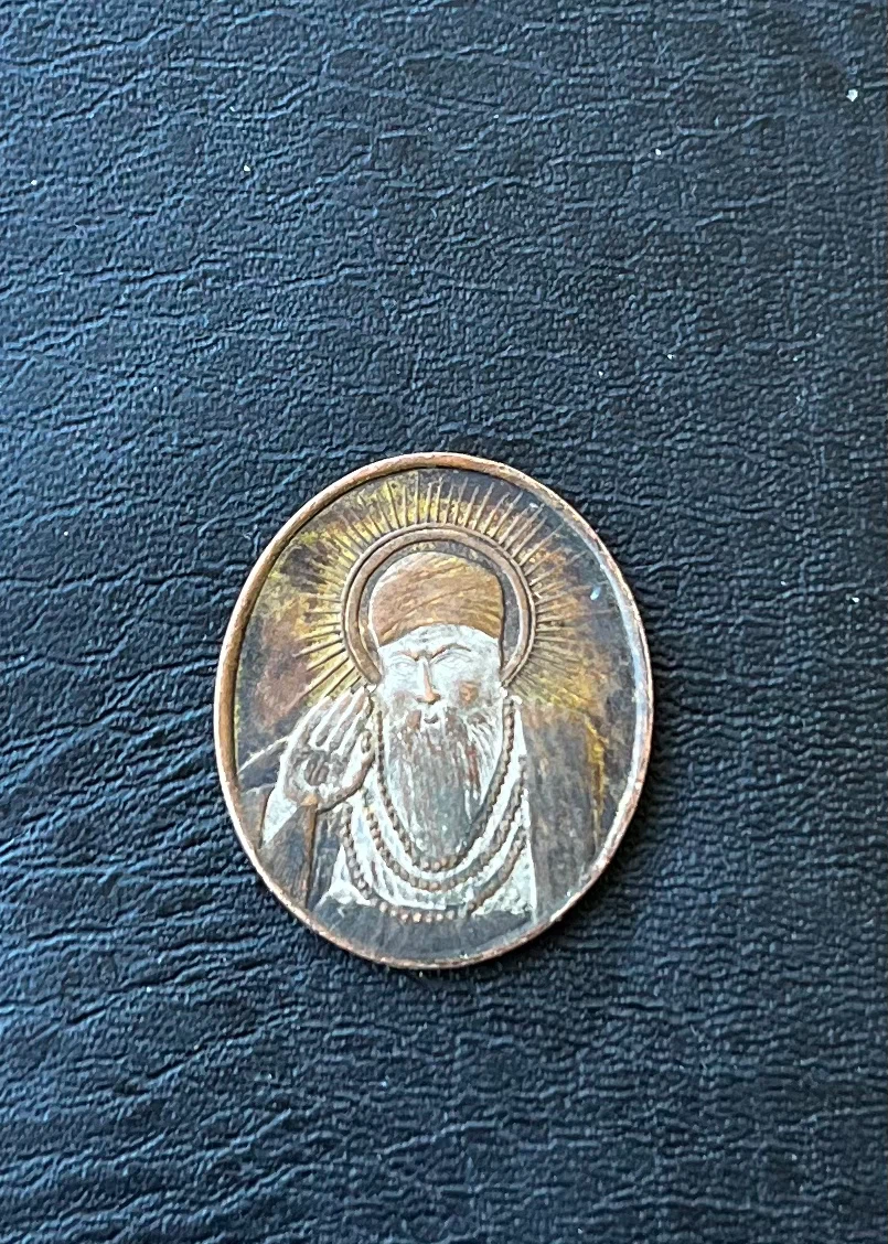 Sikh Vintage Religious Coin Pendant - photo 5