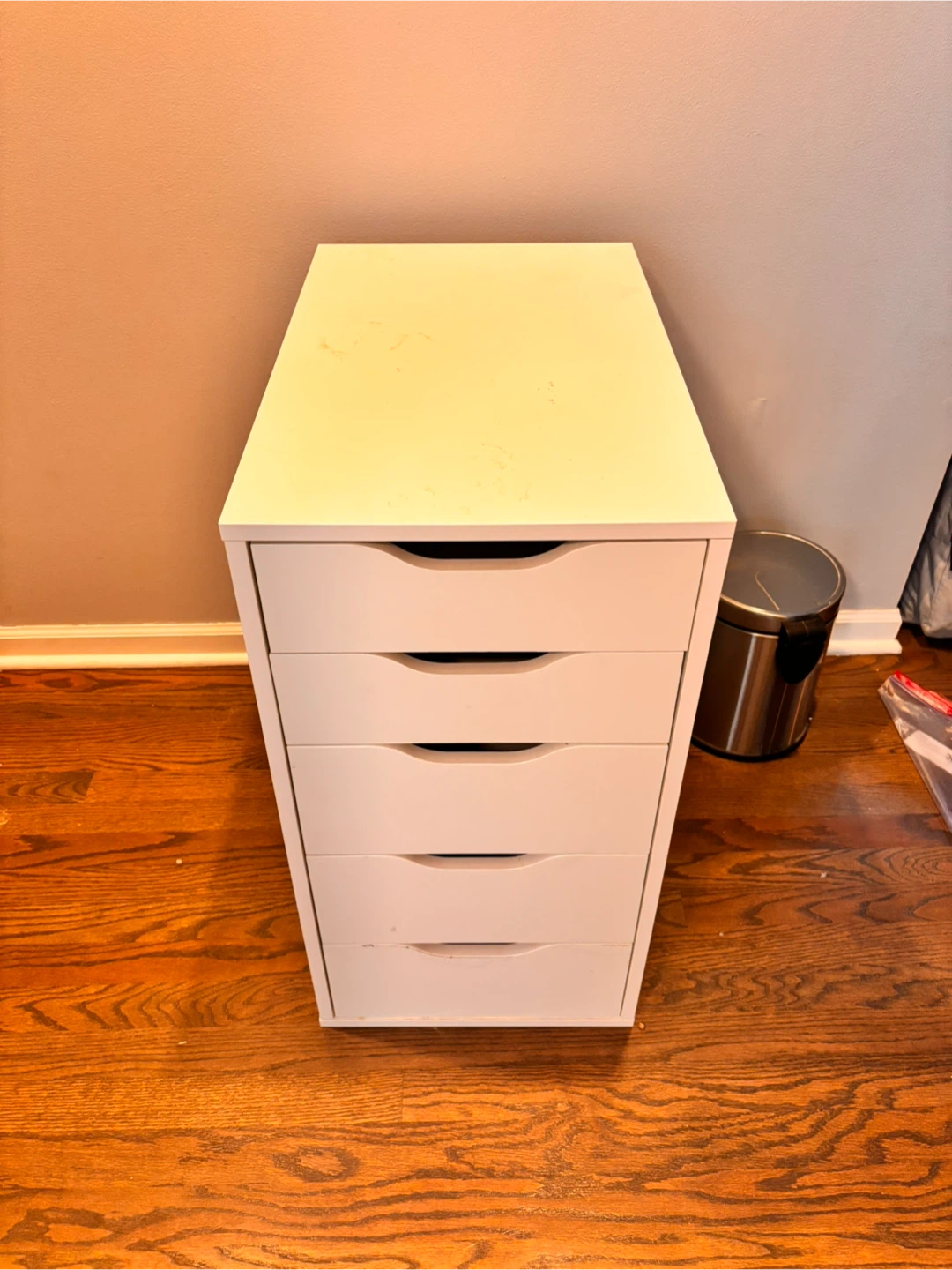 White Alex 5-Drawer storage organizer
