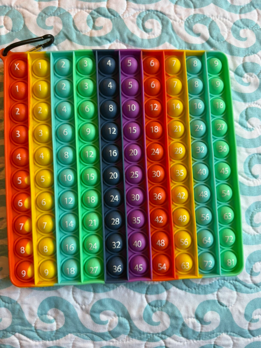 Multiplication Pop-It Fidget Toy