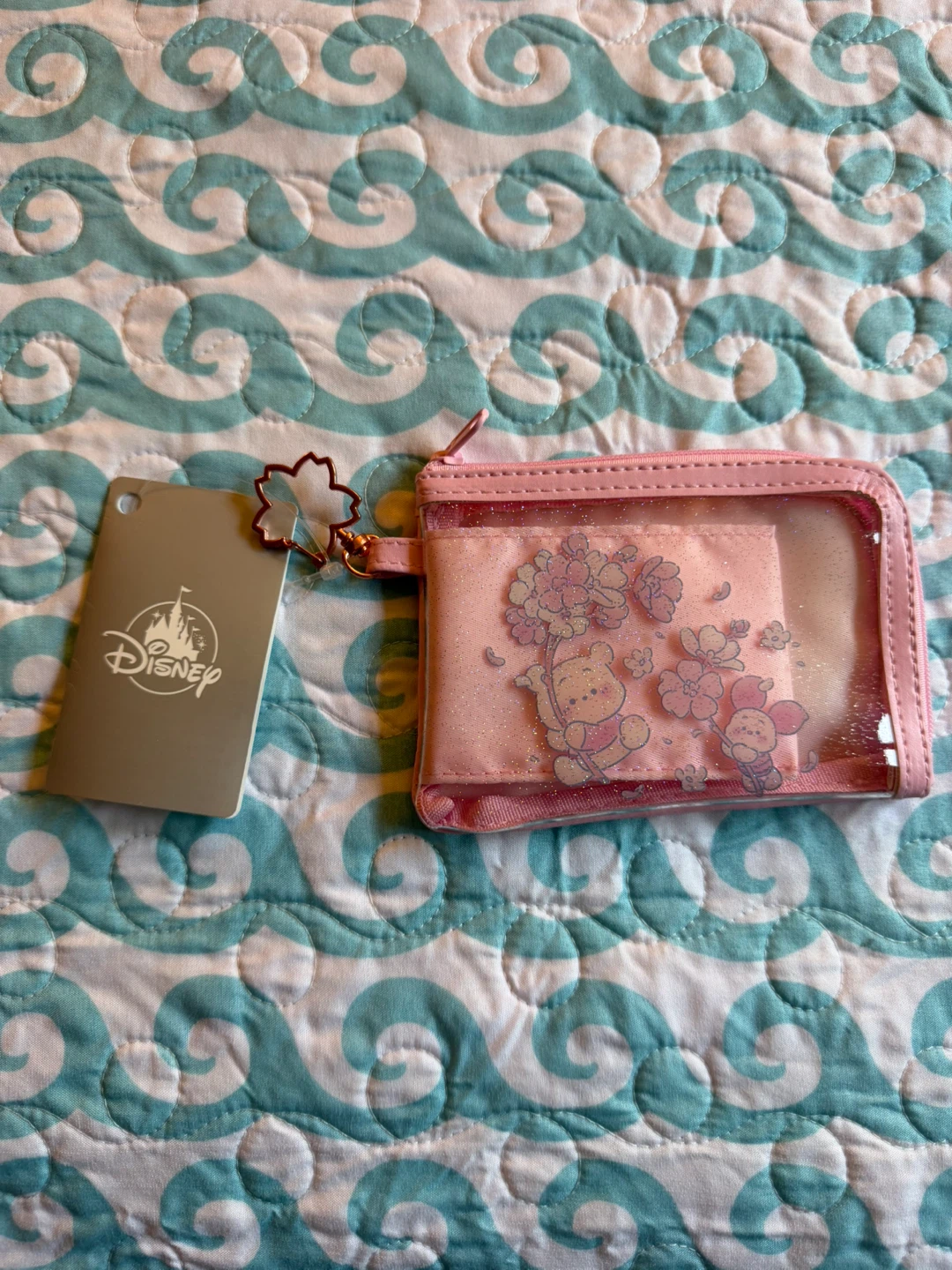 Disney Winnie the Pooh Pink Pass Case Card Holder