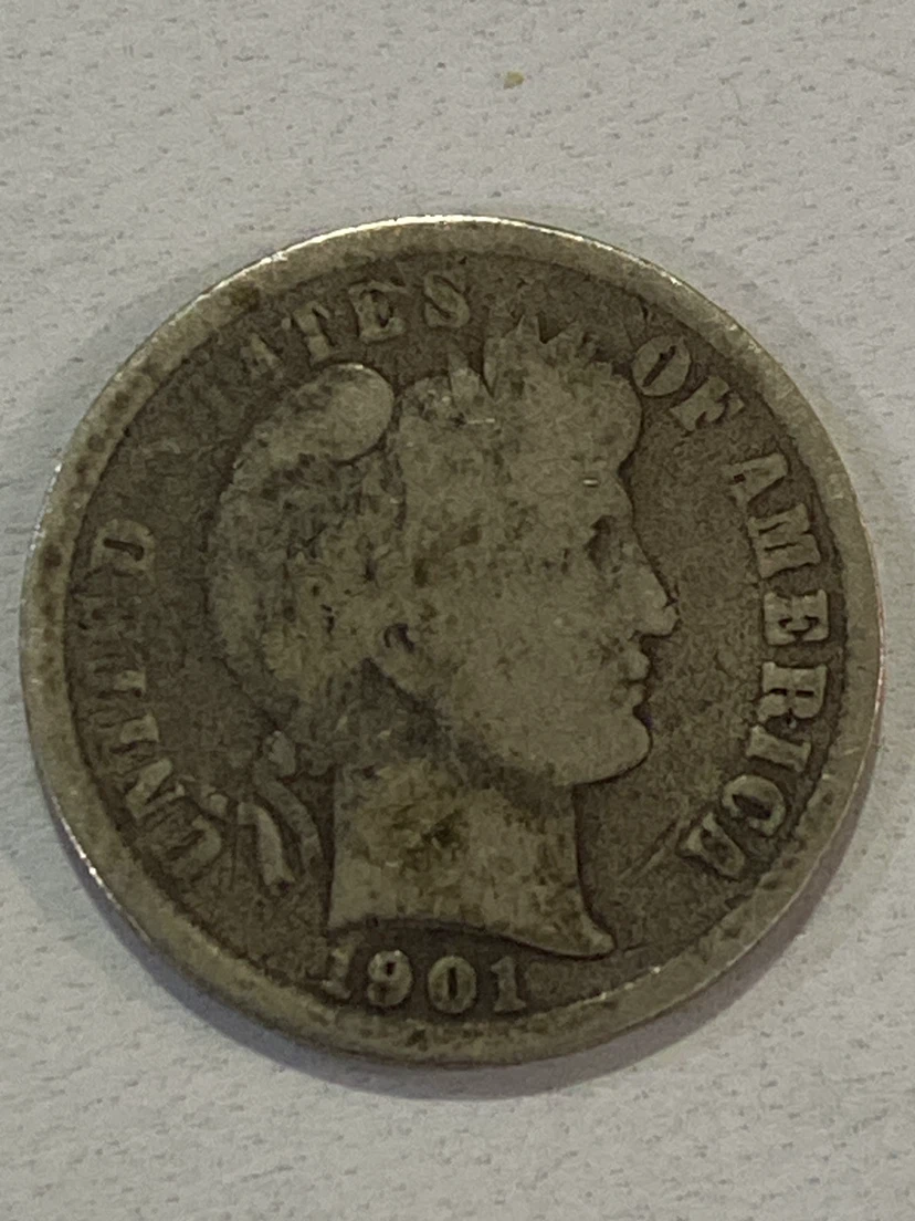 1901 Barber Dime - United States of America