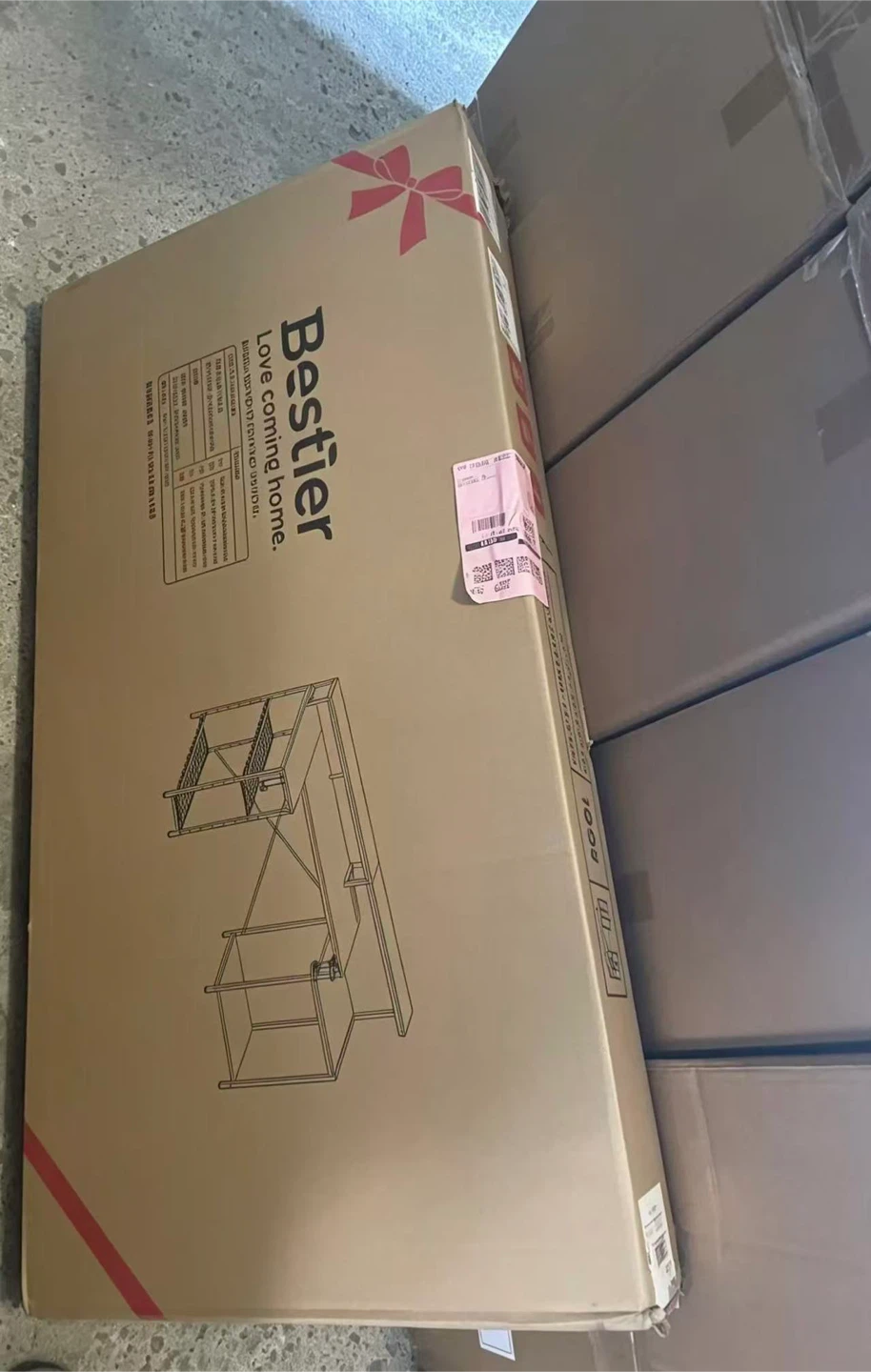 Brand New Bestier 71.5" L-Shaped Computer Desk with Power & LED - photo 5