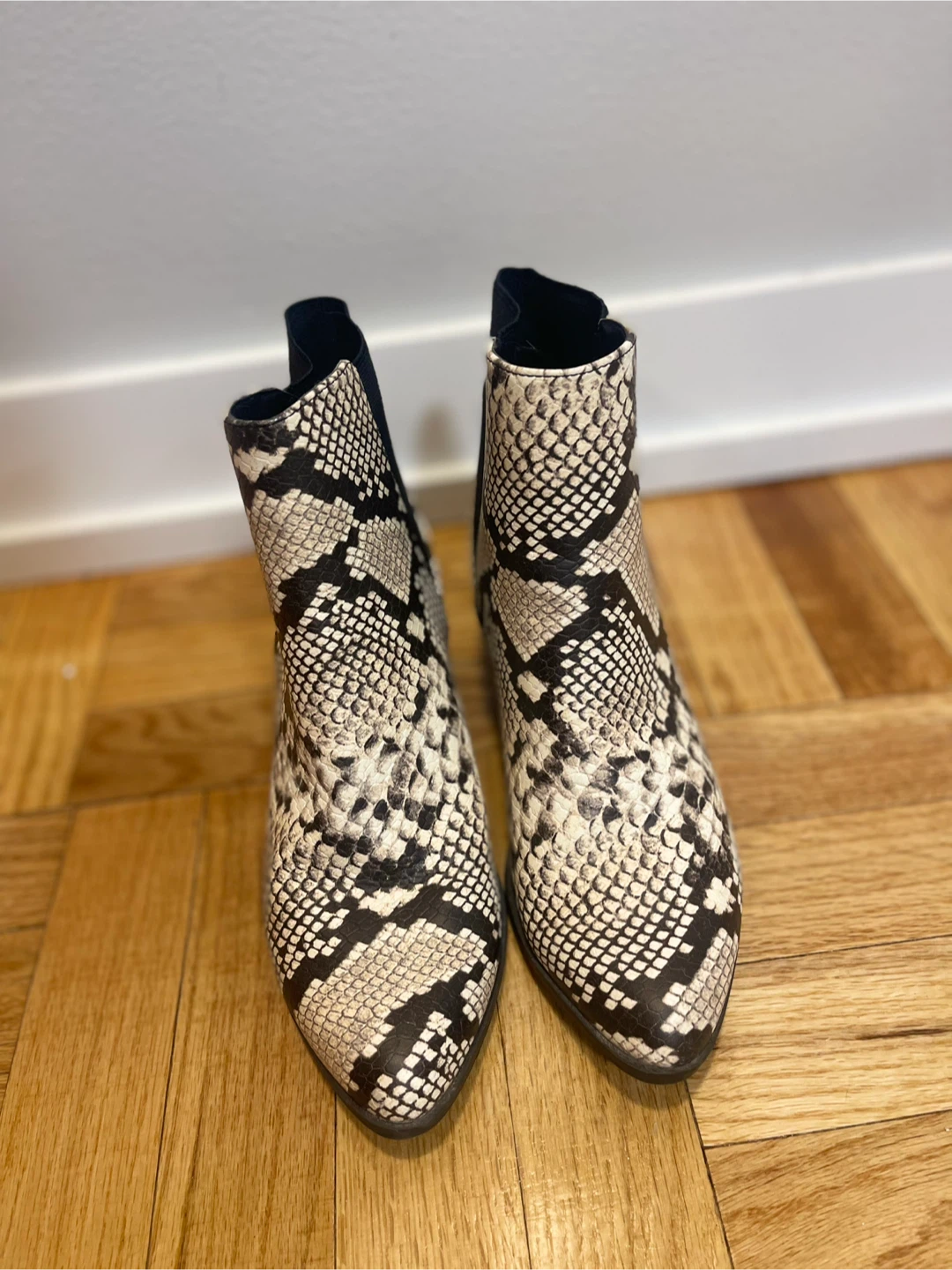 Call It Spring Snake Print Ankle Boots Size 7.5