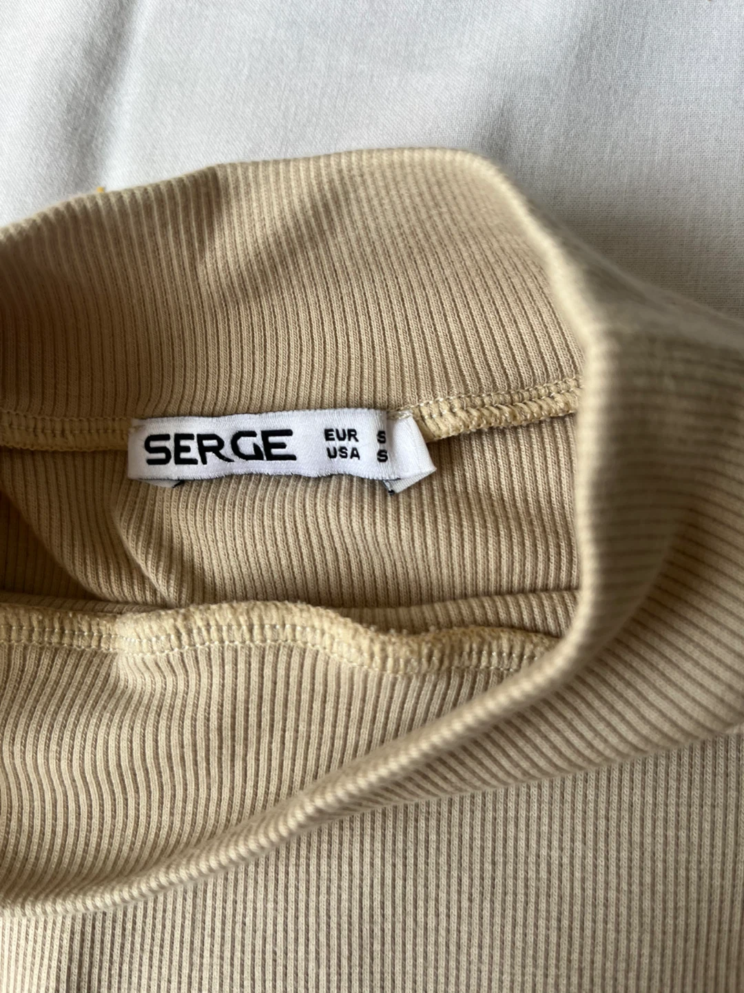 SERGE Ribbed Mock Neck Top - Size S - photo 2