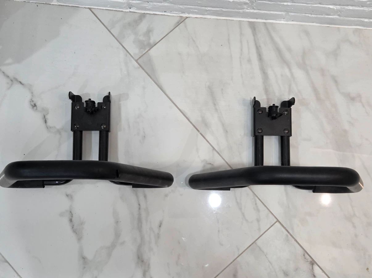 Pair of Black fitness reality multi grip dip bar attachments - photo 3
