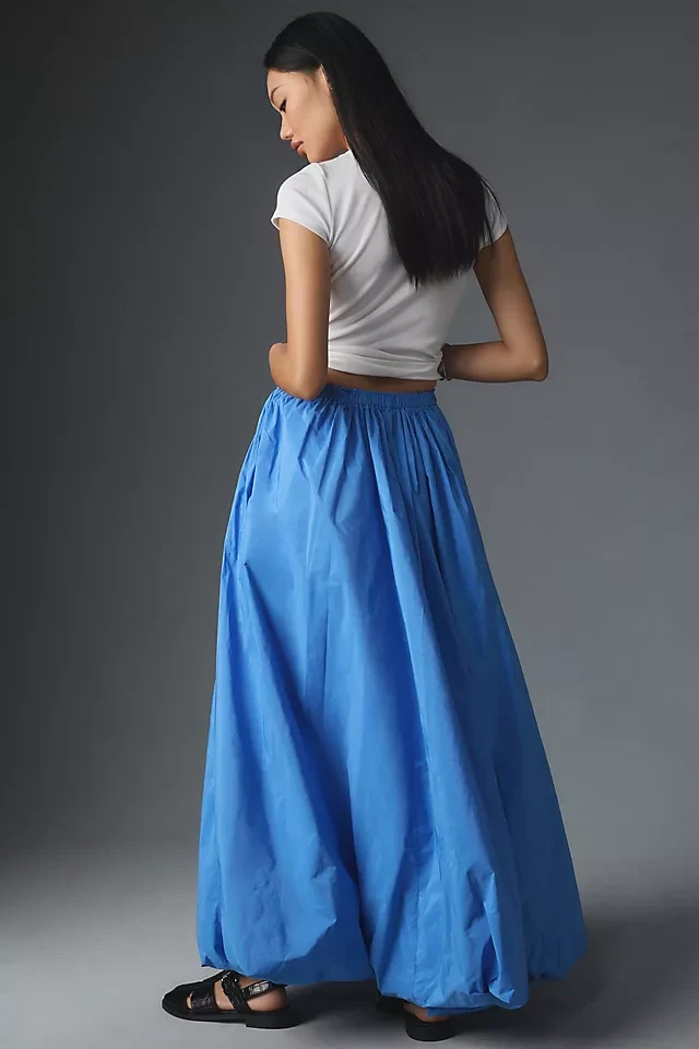 Anthropologie Blue Maxi Skirt size M - photo 2
