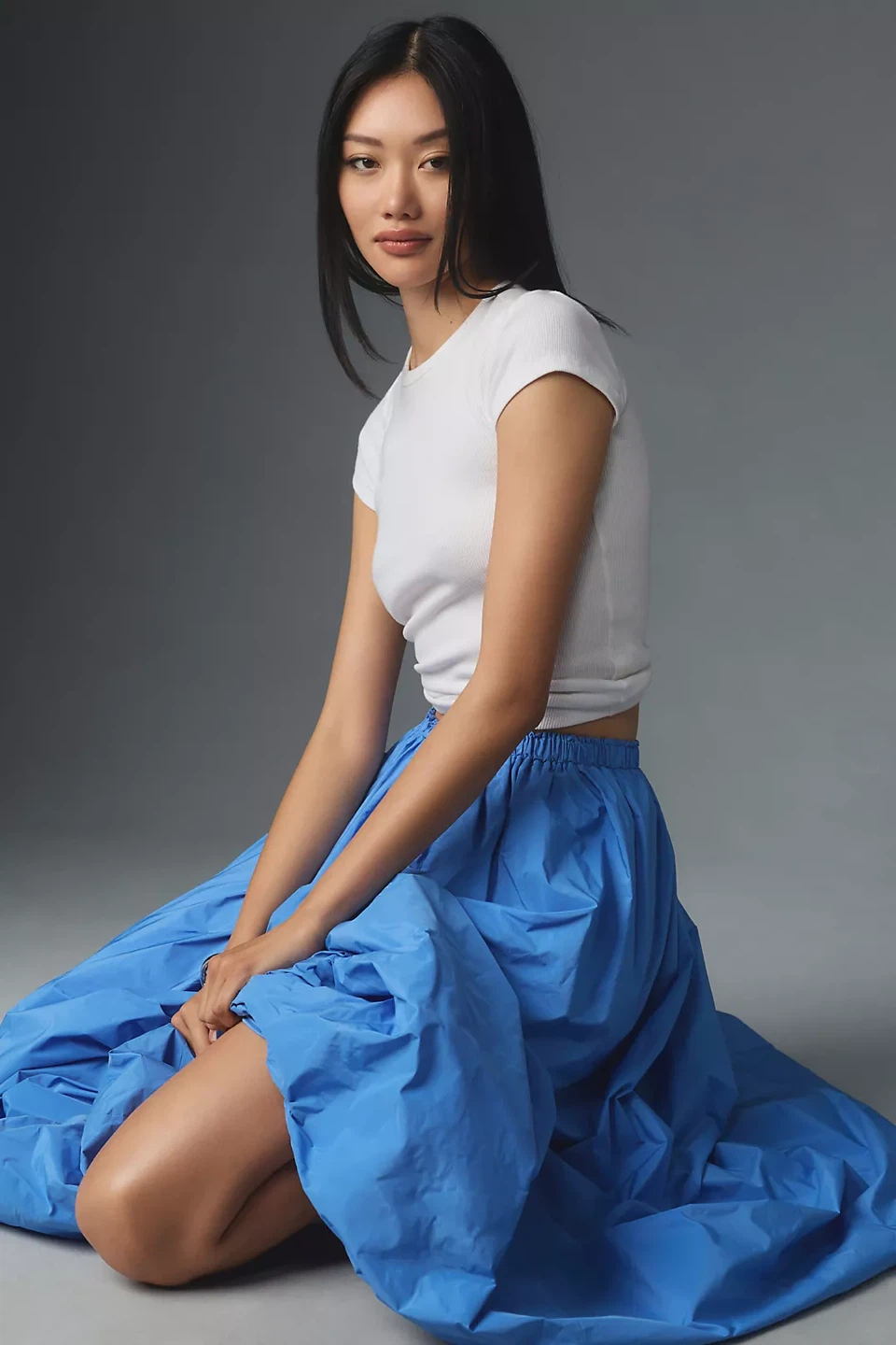 Anthropologie Blue Maxi Skirt size M - photo 3