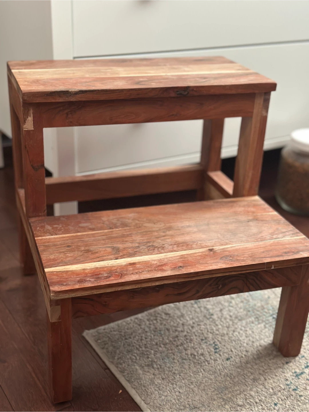 Wooden Two-Step Stool