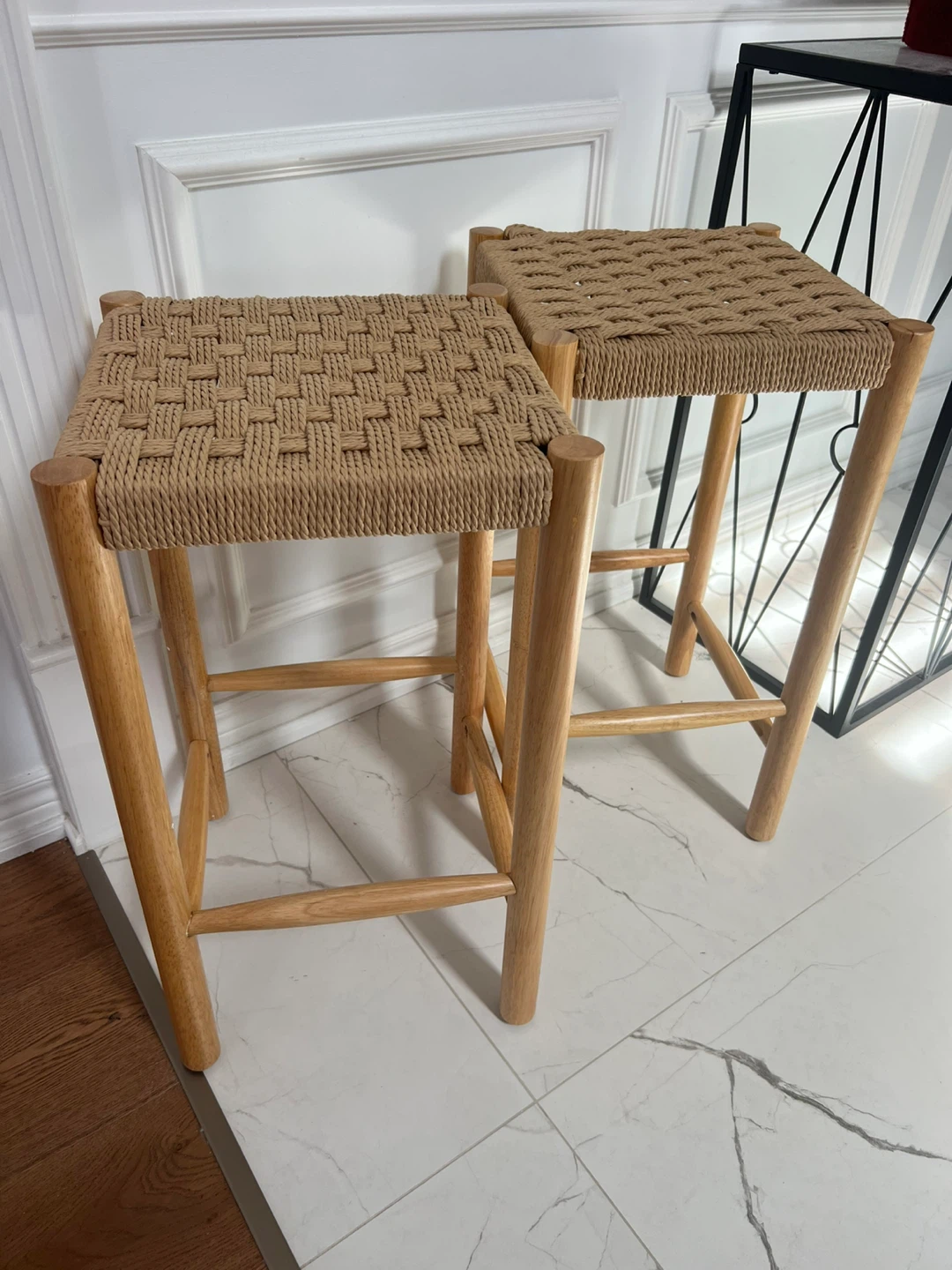 Woven Bar Stools (Set of 2)