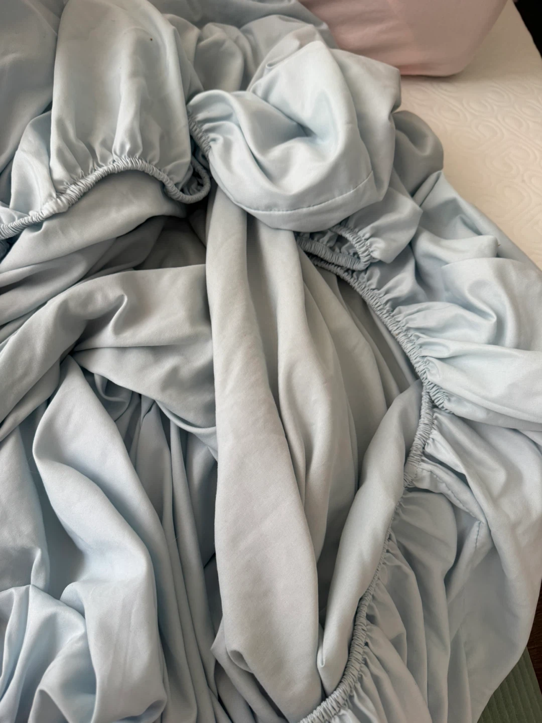 Light Blue Fitted Sheet [Queen size] - photo 2