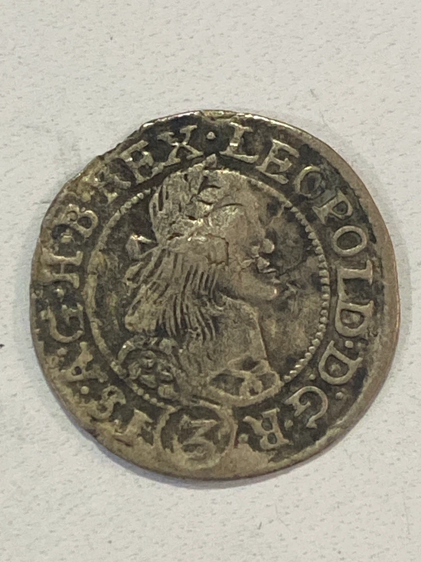 Silver Leopold I Coin 1666