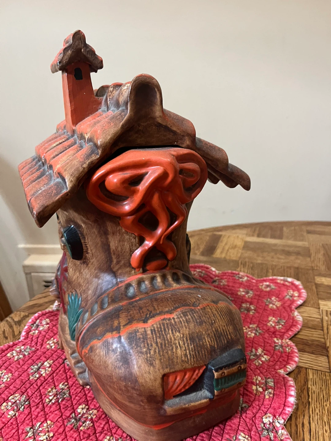 Vintage Ceramic "Old Woman Who Lived in a Shoe" Cookie Jar - photo 2