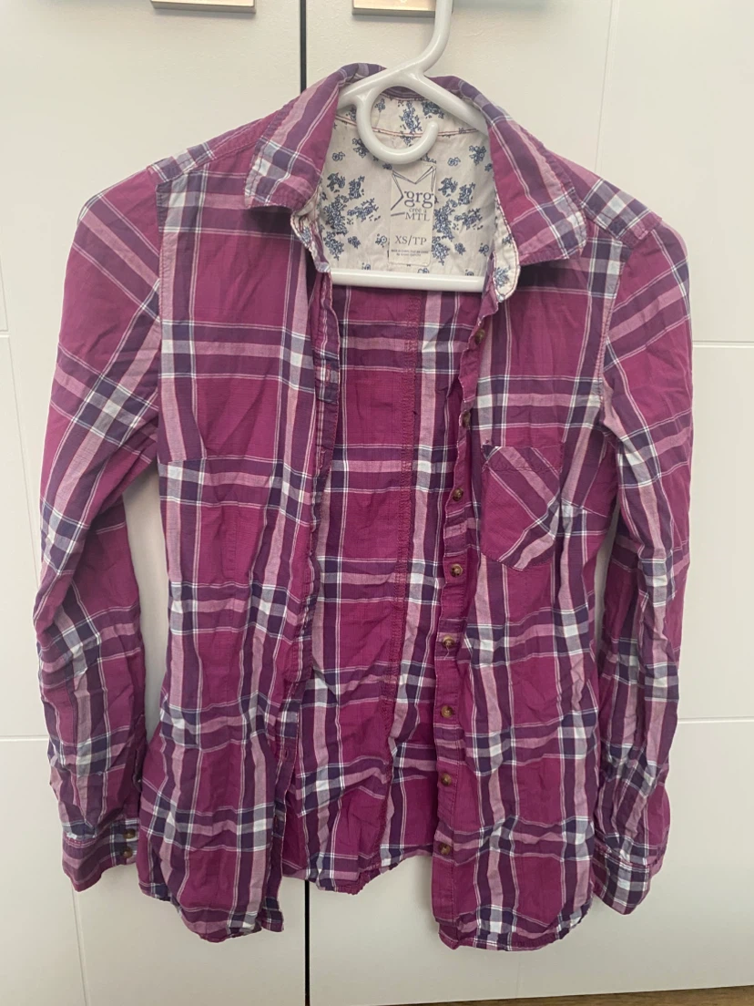 Two Plaid Long Sleeve Shirt