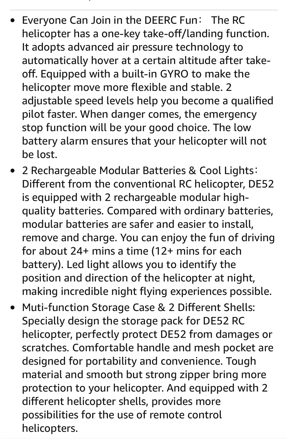 DEERC DE52 Remote Control Helicopter - photo 3