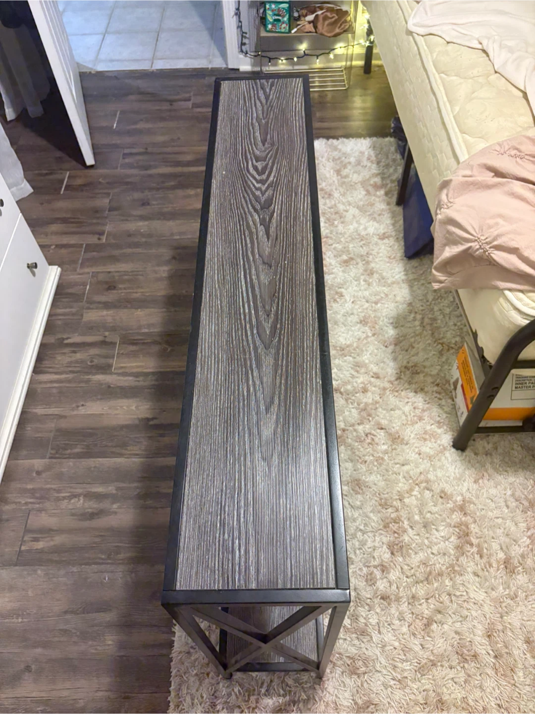 Console Table with Two Shelves - photo 2