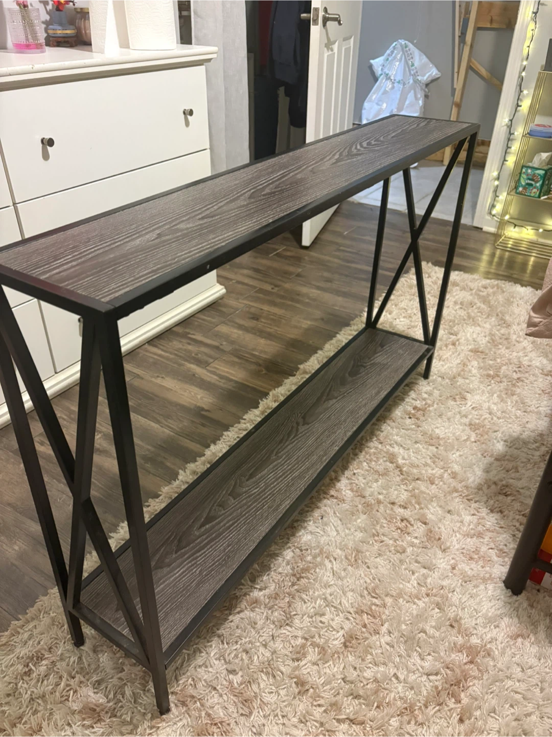 Console Table with Two Shelves - photo 3