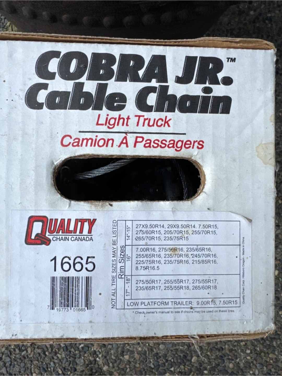 New in box -Cobra Jr. Light Truck Cable Chain - photo 2