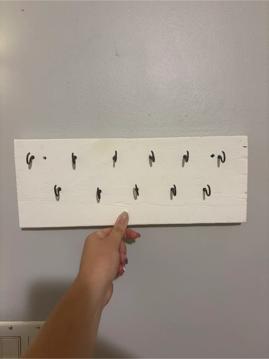 White jewelry holder