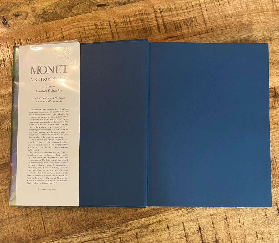 Monet: A Retrospective Hardcover Coffee Table Art Book (1985) - photo 2