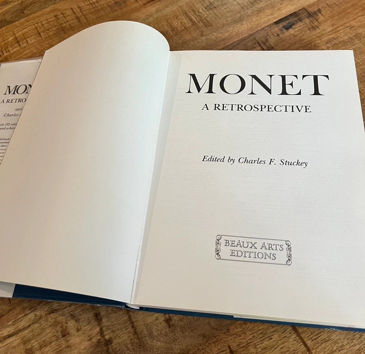 Monet: A Retrospective Hardcover Coffee Table Art Book (1985) - photo 3