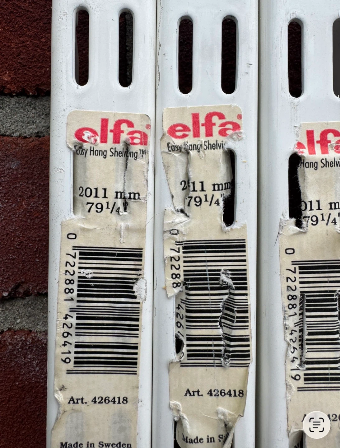 Massive Elfa Easy Hang Shelving System Components - photo 4