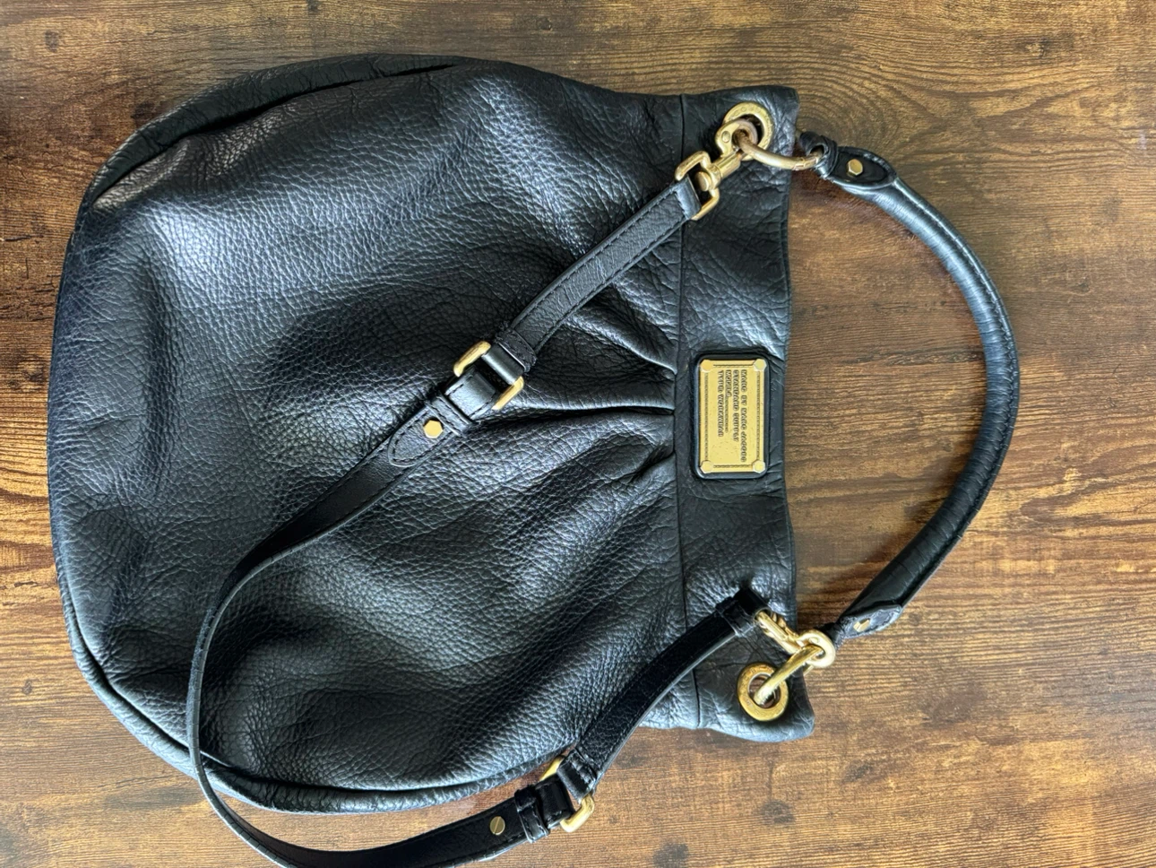 Marc by Marc Jacobs Black Leather Hobo Bag