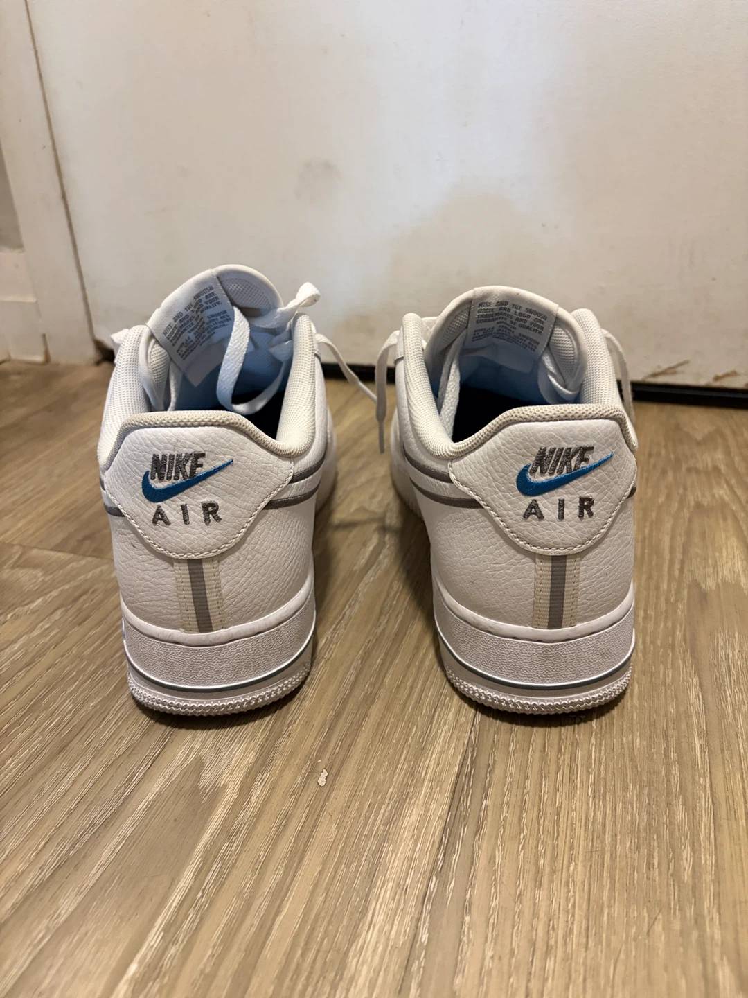 Nike Air Force 1 White/Blue Sneakers - photo 4