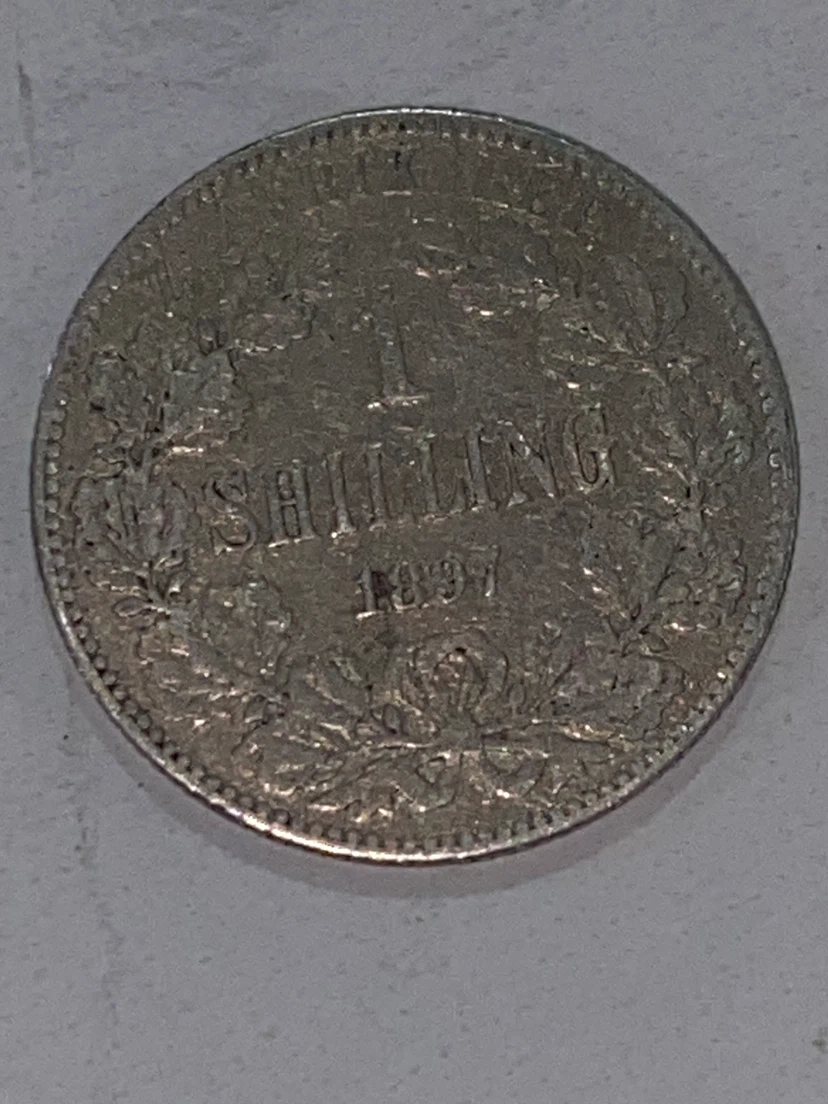 1 Shilling Coin 1897 - photo 2