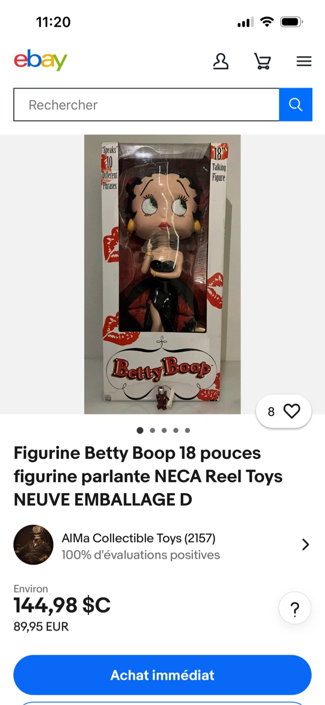 Betty Boop 18 inch talking figure with box