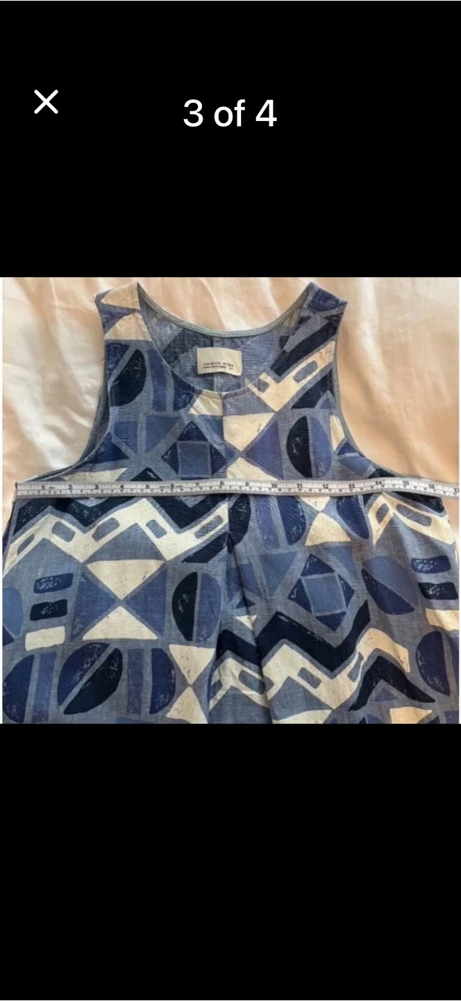 Linen summer dress- size small - photo 3