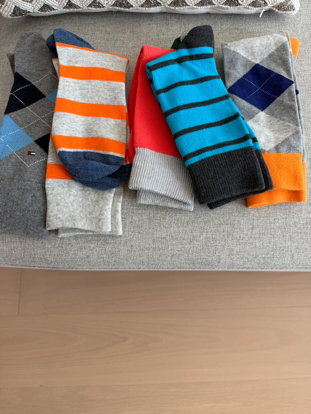 Argyle Socks and Striped Socks - 4 Pairs