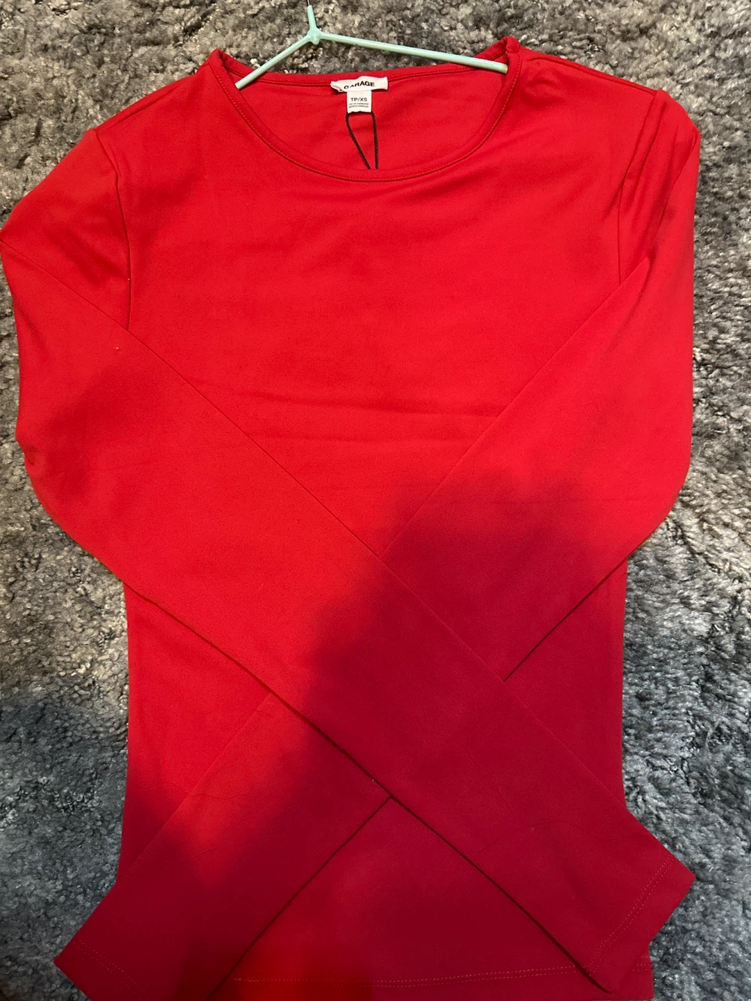 GARAGE Red Long-Sleeve Top TP/XS