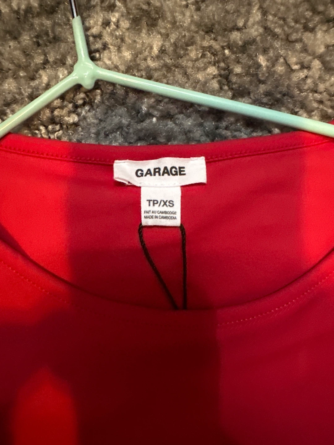 GARAGE Red Long-Sleeve Top TP/XS - photo 2