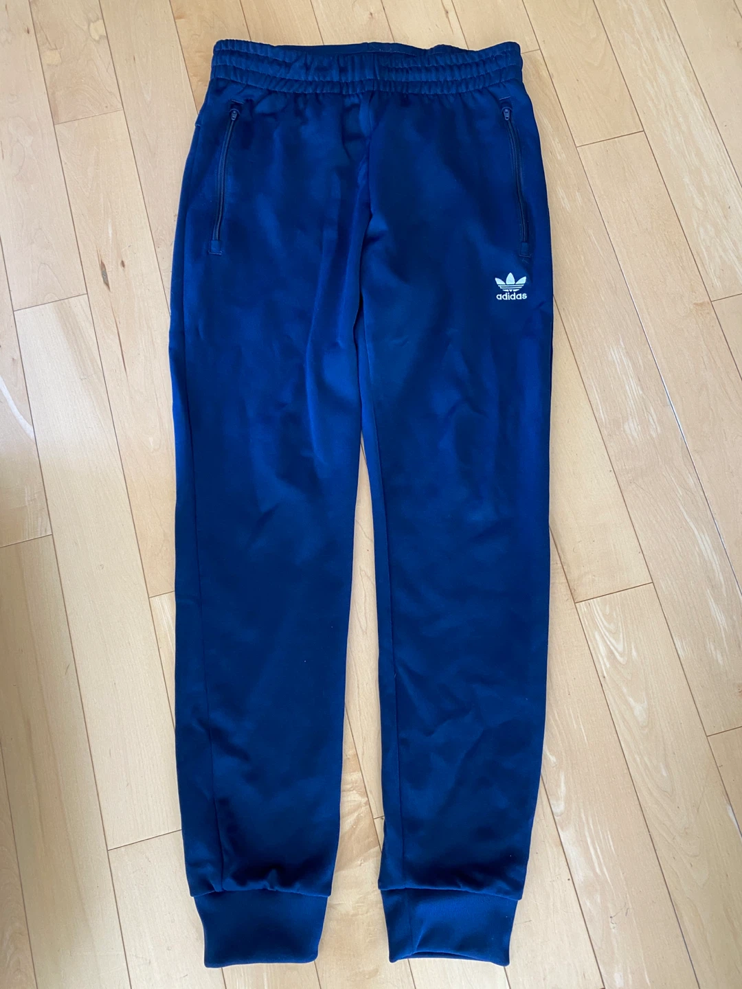 Adidas Originals Navy Blue Track Pants - Small