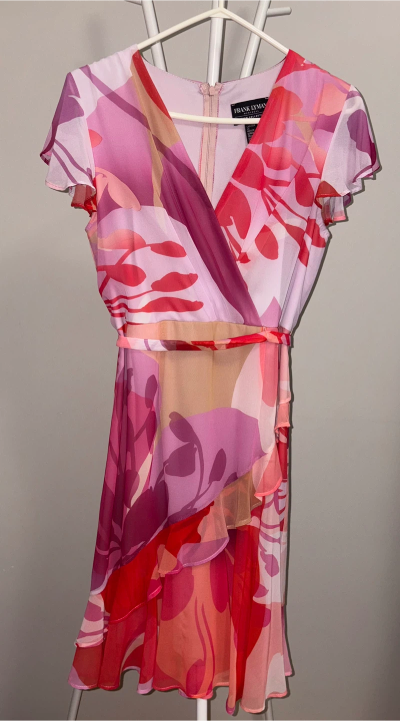 Frank Lyman Floral Print Wrap Dress