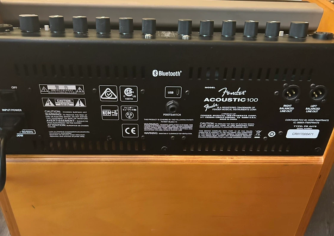 FENDER ACOUSTIC 100 AMPLIFIER - photo 2
