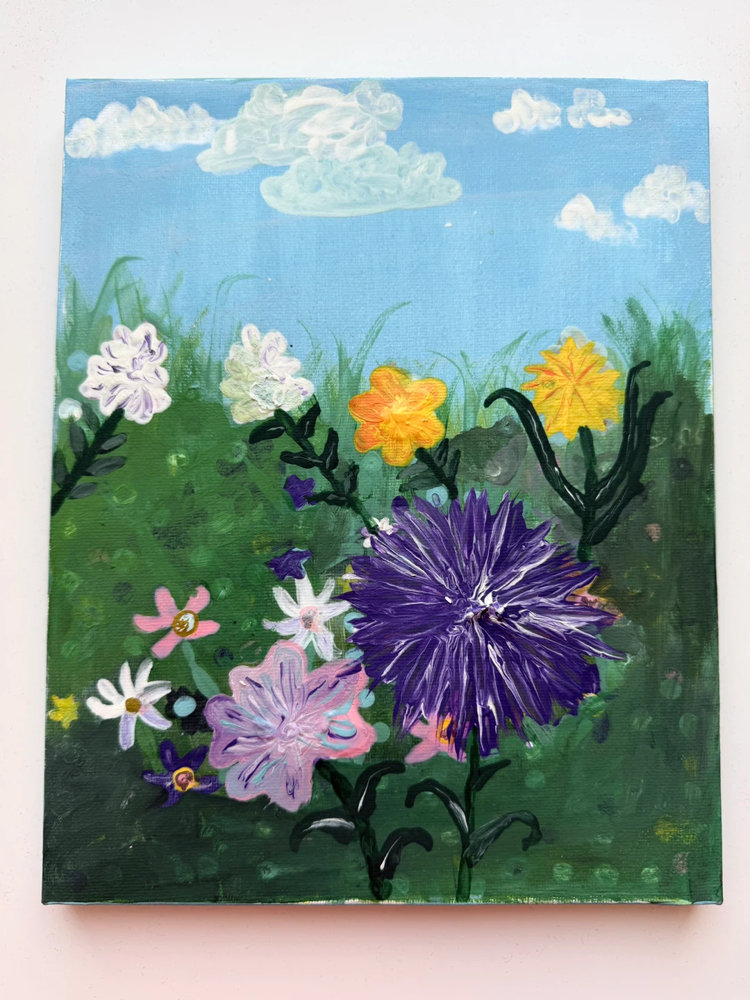 Original Acrylic Painting "No Rules For Blooming"