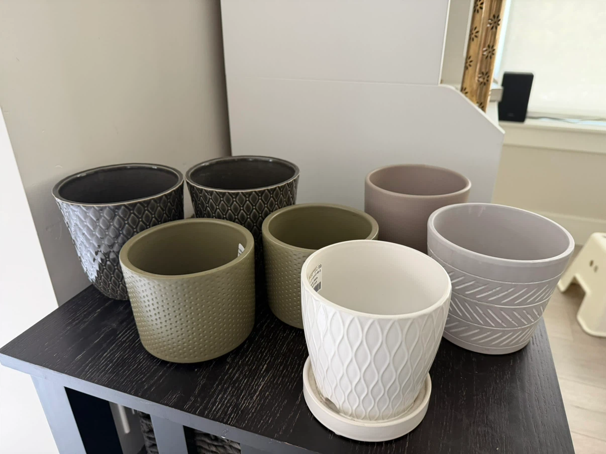 Set of 7Ceramic Plant Pots (worth 150$) - photo 2