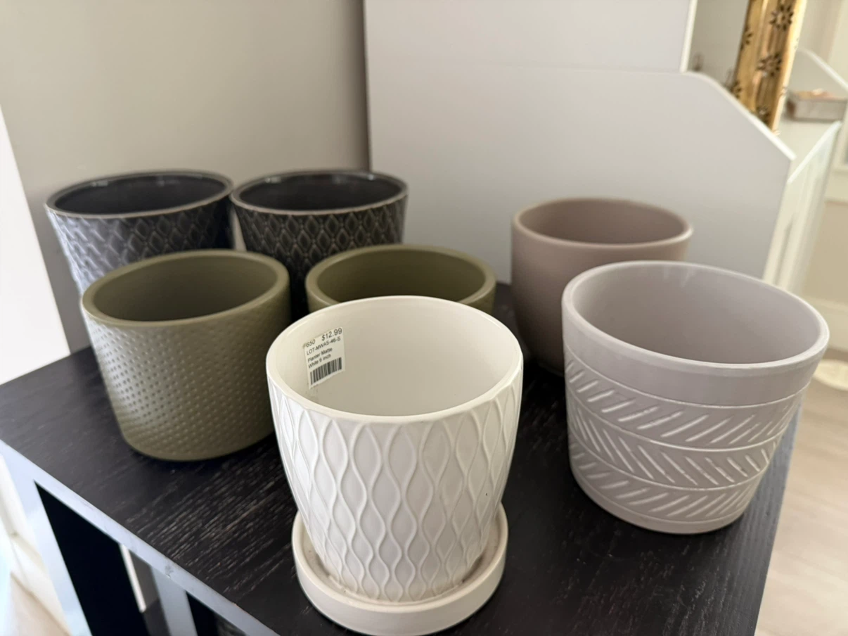 Set of 7Ceramic Plant Pots (worth 150$) - photo 3