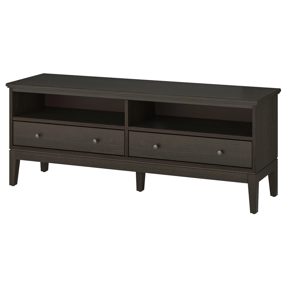 IKEA IDANAS Dark Wood TV Stand with Storage