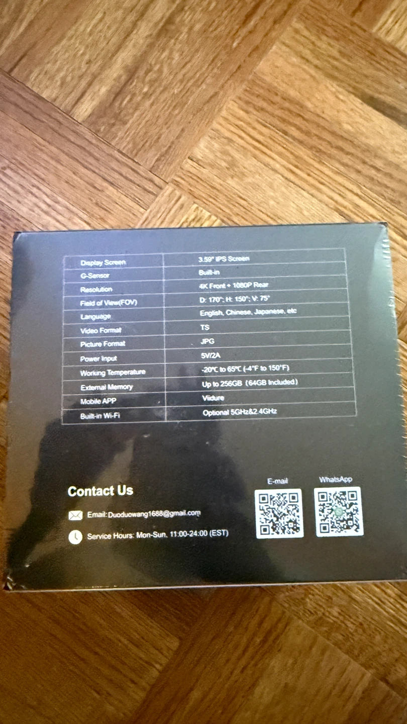 Brand New 4K Dual Dash Cam - photo 3