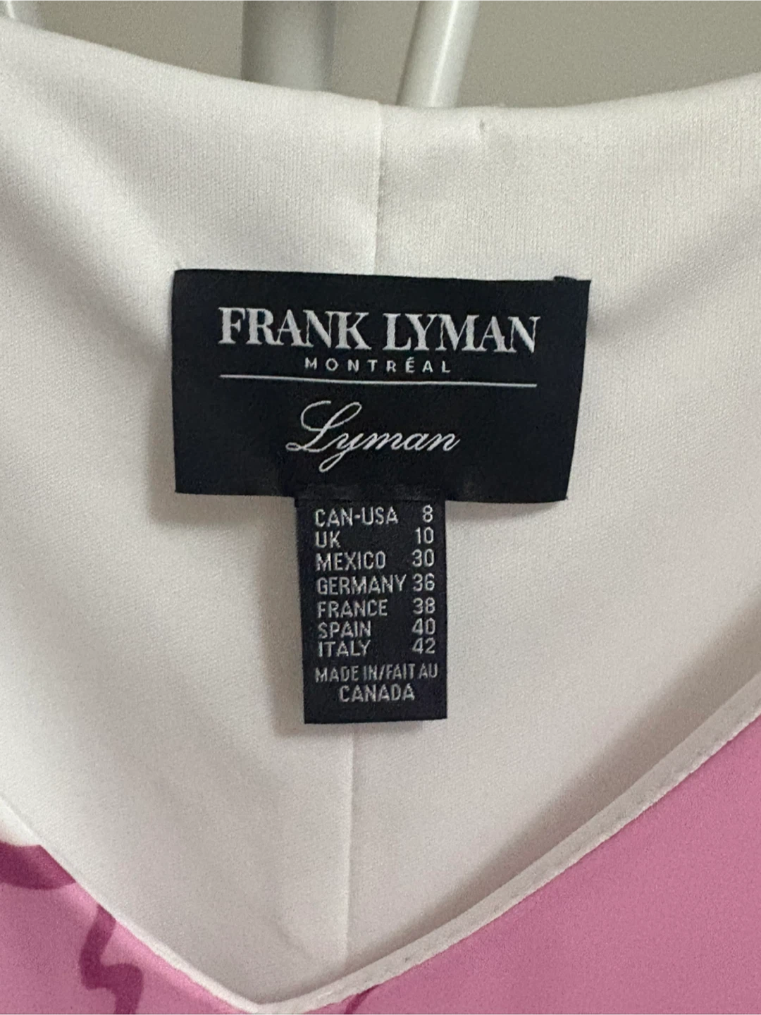 Frank Lyman Women's White Floral Overlay Dress Size 8 - photo 2