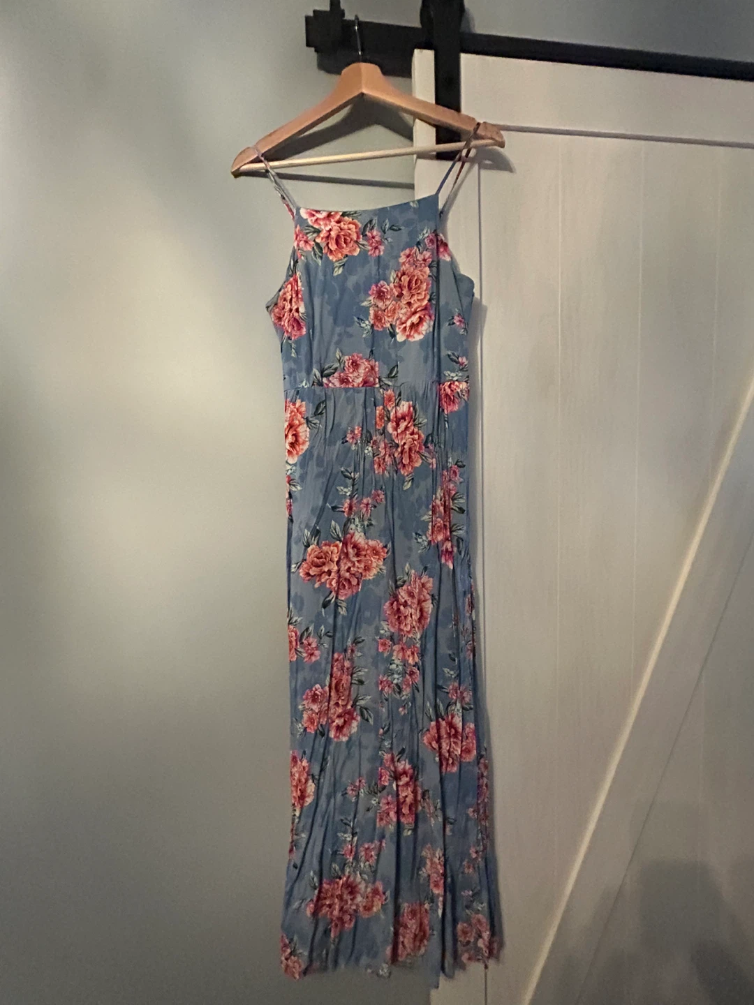 Blue Floral Maxi Dress