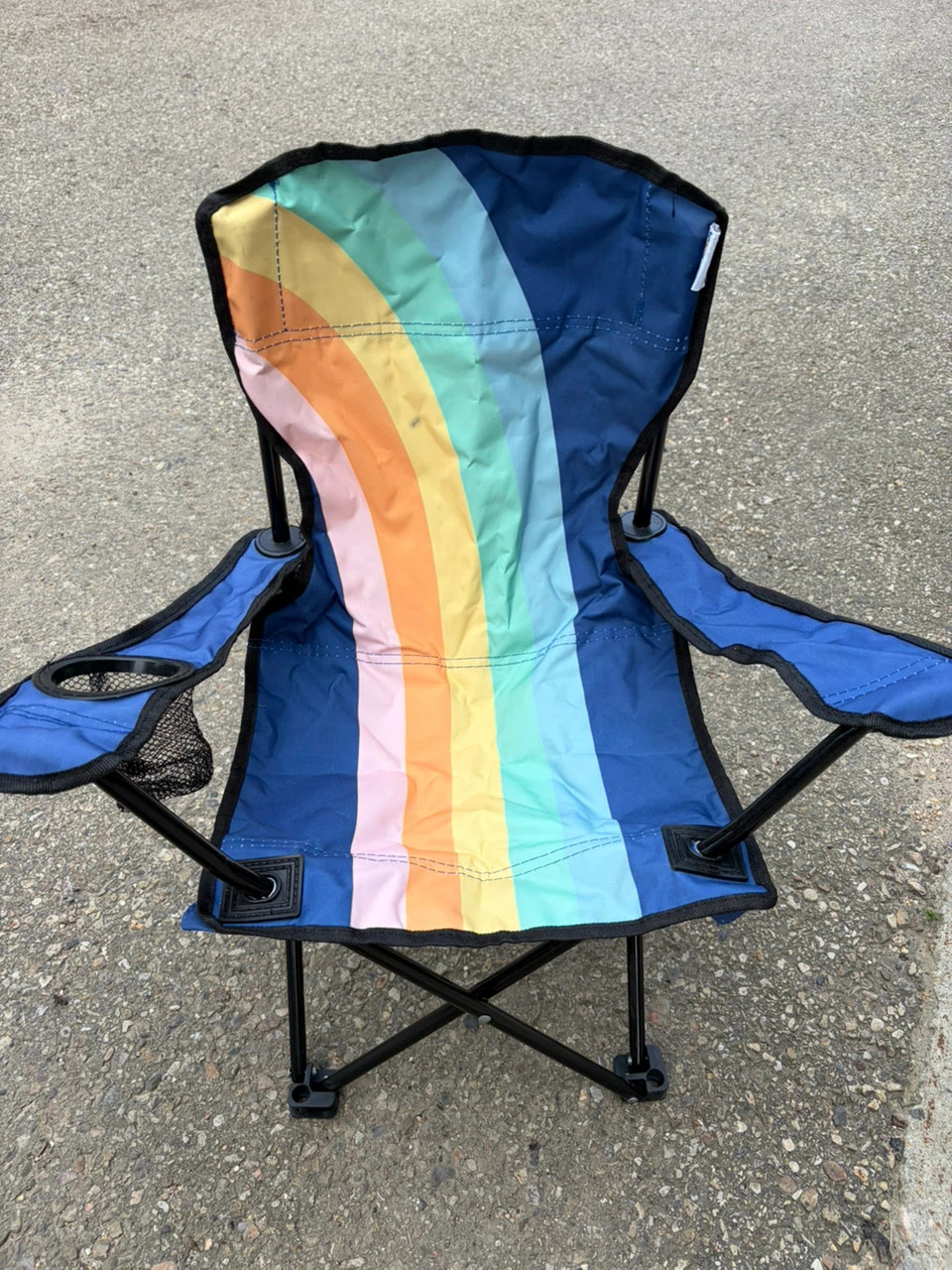 Rainbow Folding Camp Chair for Kids